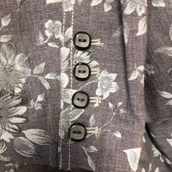 Joni B Floral Grey and Black Jacket Extra Large (XL) NWT - Picture 3 of 5